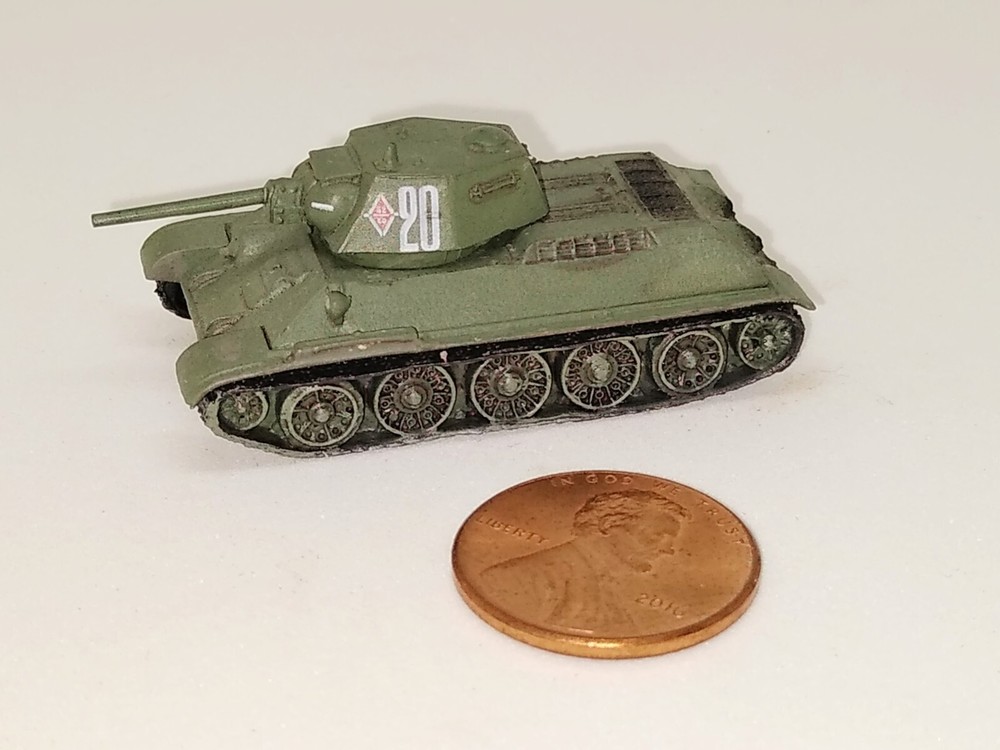 Takara 1/144 World Tank Museum 7. Russian T-3476 (1942 model) with number (#128)