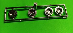 AMT Lot of 2 1965 Ford Fairlane 500 1/25 Stock Rim Wheel Hubcaps Promo Style