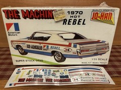 1970 REBEL AMC MACHINE DECAL HURST DRAG RACING MODEL CAR ”J-Kraft” JO-HAN 1:25