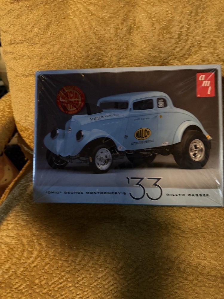 AMT ’33 Willys Gasser Unassembled Model Kit Transportation Theme Single Unit