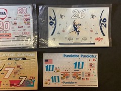 6 NASCAR 1/24 Water Slide Decal Lot Tony Stewart, Geoff Bodine Various Drivers