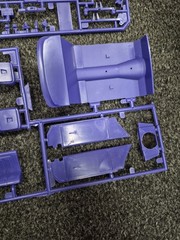 1966 66 Chevy II Nova Pro Street 1/25 Scale Model Purple Parts Lot