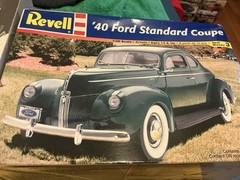 1 25 scale model parts 40 Ford Standard Coupe F/ R Bumpers Only