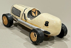 Vintage Custom Built Wood Midget Racer Model Indy 500 Marx Slush Race Stock Car