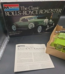 Monogram Classic Rolls Royce Roadster 1:24 Model Kit #2307 1982 Engine Started