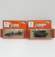 Roco Minitanks HO 1:87 #104 & 120 M40 105mm & M1/M2 155mm Long Tom Lot Of 2
