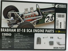 Ebbro Brabham BT-18 SCA Resin Detail Engine Parts 1/20 Model Parts 20026