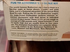 Vintage AMT Budweiser Clydesdale 8-horse hitch Model Kit ERTL Semi-Unbuilt