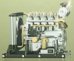 TECHING DM115 Mini Diesel Four-cylinder Mechanical Metal Engine KIT Model NIB