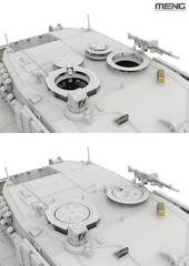 MENG TS-058 1/35 German Main Battle Tank Leopard 2A4(Ukraine) Assembly Model Kit