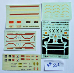 *Pick One* Vintage 1:24/25 Scale Auto Racing Model Kit Decal Sheet *Pick One*