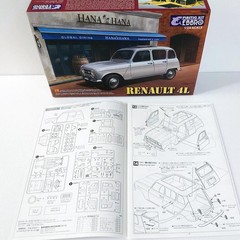 [Unassembled] EBBRO Renault 4L plastic model RENAULT 1/24 Ebro