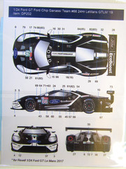 Decalpool 1/24 Scale Ford GT Ganassi #66 Le Mans ’19 Decalsheet DP202 for Revell