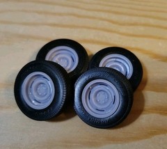1/24 1/25 Scale 15×8 Hot Rod Steelies Steel Wheels/Tires Resin Set Muscle Cars