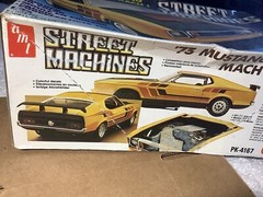 1/25 scale model car kit 73 Mustang Mach 1 Roll Bar And More No Box