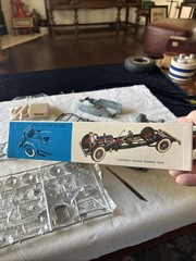 Vintage Hubley 1930 Packard Roadster Metal Model Kit 1/22 Parts