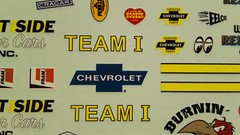 Decal Sheet Racers Wedge 1972 Chevy Pickup Truck 1/25 Hooker Headers Sponsor