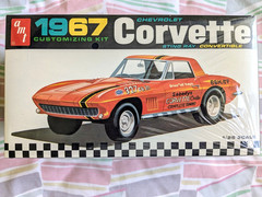 SUPER RARE! **FACTORY-SEALED *ORIGINAL VINTAGE AMT 1967 CHEVY CORVETTE KIT *NIB!