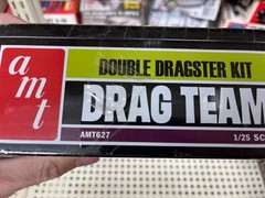 AMT 627 FIAT Double DRAGSTER Drag Team in tin can 1/25 McM kit fs