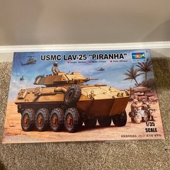 Trumpeter USMC LAV-25 Piranha – 1/35 Scale Open Box And Complete Plus Extras