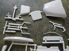 AMT 1949 Mercury Model Body and Chassis Parts 1/25 STK U49C