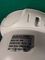 GW-108M COLOR SECURITY CAMERA 1/3-Inch Sony Exview HAD CCD II 700TVL, 36 IR LED