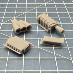 Blower Supercharger Injector intake Hat Round Top Fuel Pro Mod Car 1/24 1/25