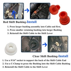 Transmission Shift Cable Bushing Kits 2 Sets 14057 for Various Models