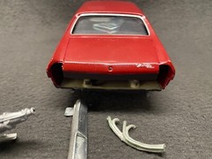 AMT ’69 Chevrolet Chevelle SS 396 Custom Paint 1/25 Detailed Trim Maroon BBC