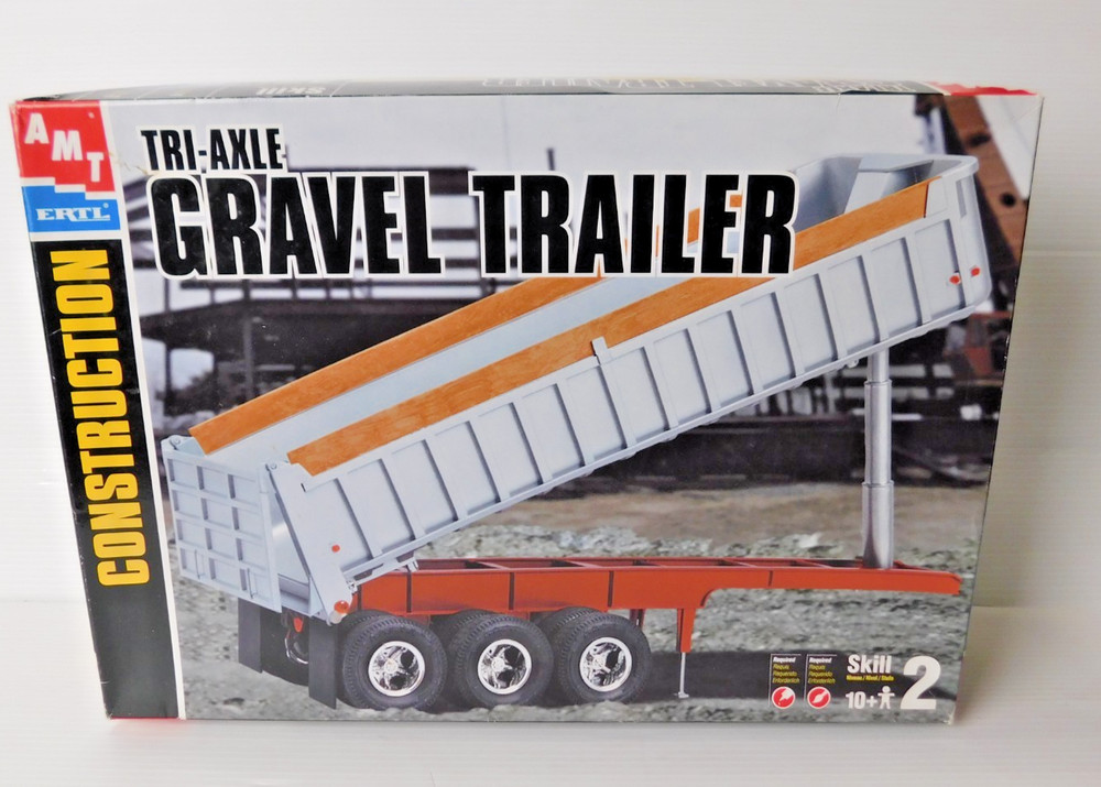 AMT/ERTL 31006 Tri Axle Gravel Trailer NEW OPEN BOX (2001) Bags Sealed