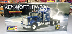 REVELL KENWORTH “W-900” CONVENTIONAL AERODYNE KIT#85-1507 AMT MPC 1/25 NOS F/S