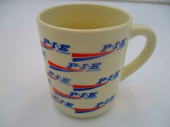 P.I.E. Nationwide Trucking Line Coffee Cup VINTAGE RARE 1980s Ceramic Mug 👀