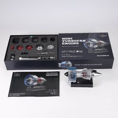 Educational DM122 Turbofan Engine Model Kit All-Metal 1:20 Scale Assembly DIY