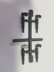 Kenworth Aerodyne Cab Over REAR SHOCK ABSORBERS from AMT 1:25 Model Kit SHOCKS