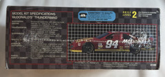 Sealed 1996 AMT ERTL Bill ELLIOTT McDONALD’S FORD T-BIRD Auto Model Car Kit 1/25