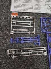 1966 66 Chevy II Nova Pro Street 1/25 Scale Model Purple Parts Lot