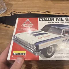 Lindberg DODGE 1964 330 Super Sport Max Wedge Model Kit “Color Me Gone” Sealed