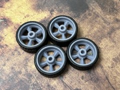 1/24 Scale: 24-Inch “Intro Vista” Wheels And Tires; Resin;1/25