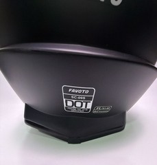 Favoto SC-09S Adult Off-Road Motocross Dirt Bike Helmet, Matte Black, XL