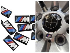 10PCS For M WHEEL STICKER 19x11mm 3D Sticker Set