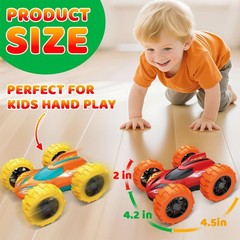 Car Toys for Ages 3-5 Boys, Push and Medium, Orange-yellow Kids’ Play Trucks