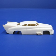 JFSL10 H:O ’49 Merc Super Pro Mod open wheel well resin slot car J Flintstone