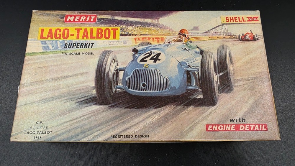 MERIT LAGO TALBOT 1949 4 1/2 LITRE GP SUPERKIT 1/24 COMPLETE M4