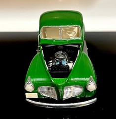 🏁 Built Model Kit Vintage AMT 41′ Green Plymouth Stock Custom 1/25 🏁