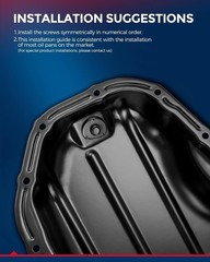 Kax 265-854 Transmission Oil Pan Replacement For Ford 6R80 6-Speed Automatic