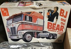 1980 AMT Matchbox BJ & The Bear Kenworth Cabover Kit # 5021 Open Box NEVER USED