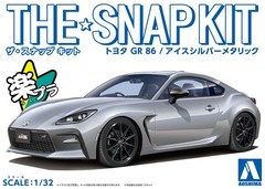 1/32 The Snap Kit Toyota GR86 Ice Silver Metallic Plastic Model 21-D