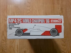 1/20 Studio 27 McLaren MP4/2C 1986 World Champion Kit #DX2009