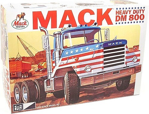 MPC Mack DM800 Semi Tractor Cab – Plastic Model Truck Vehicle Kit – 1/25 Scale