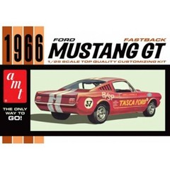 AMT 1:25 SCALE 1966 FORD MUSTANG GT FASTBACK MODEL KIT #1305~NEW in BOX